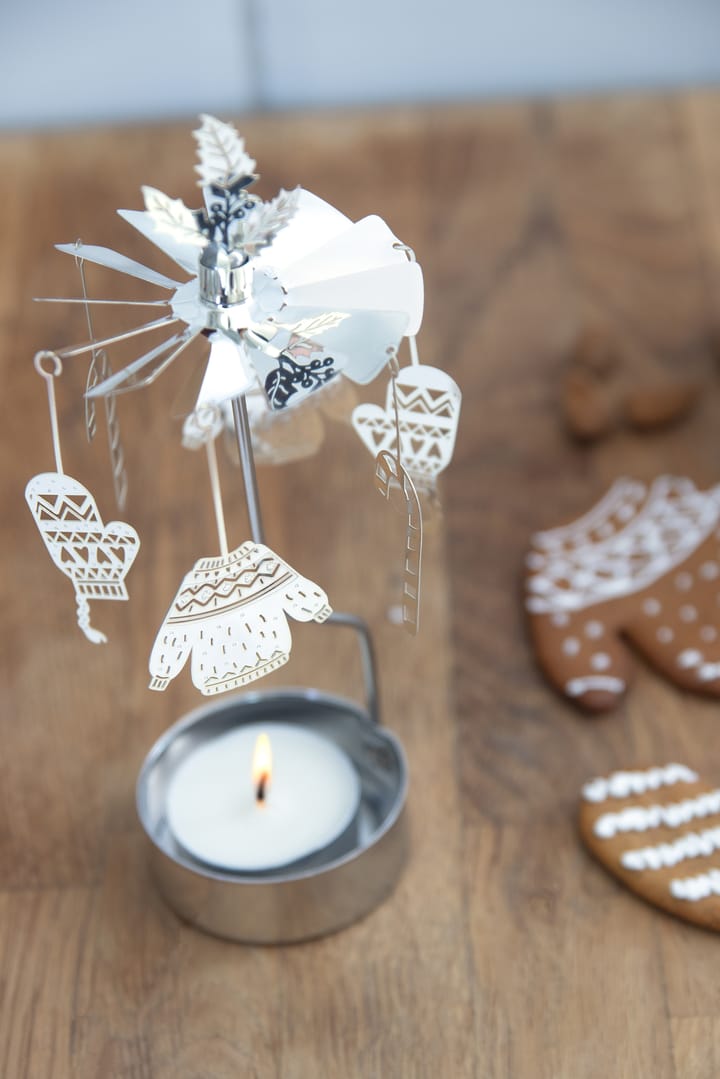 Giostrina portacandele Winter, Argento Pluto Design