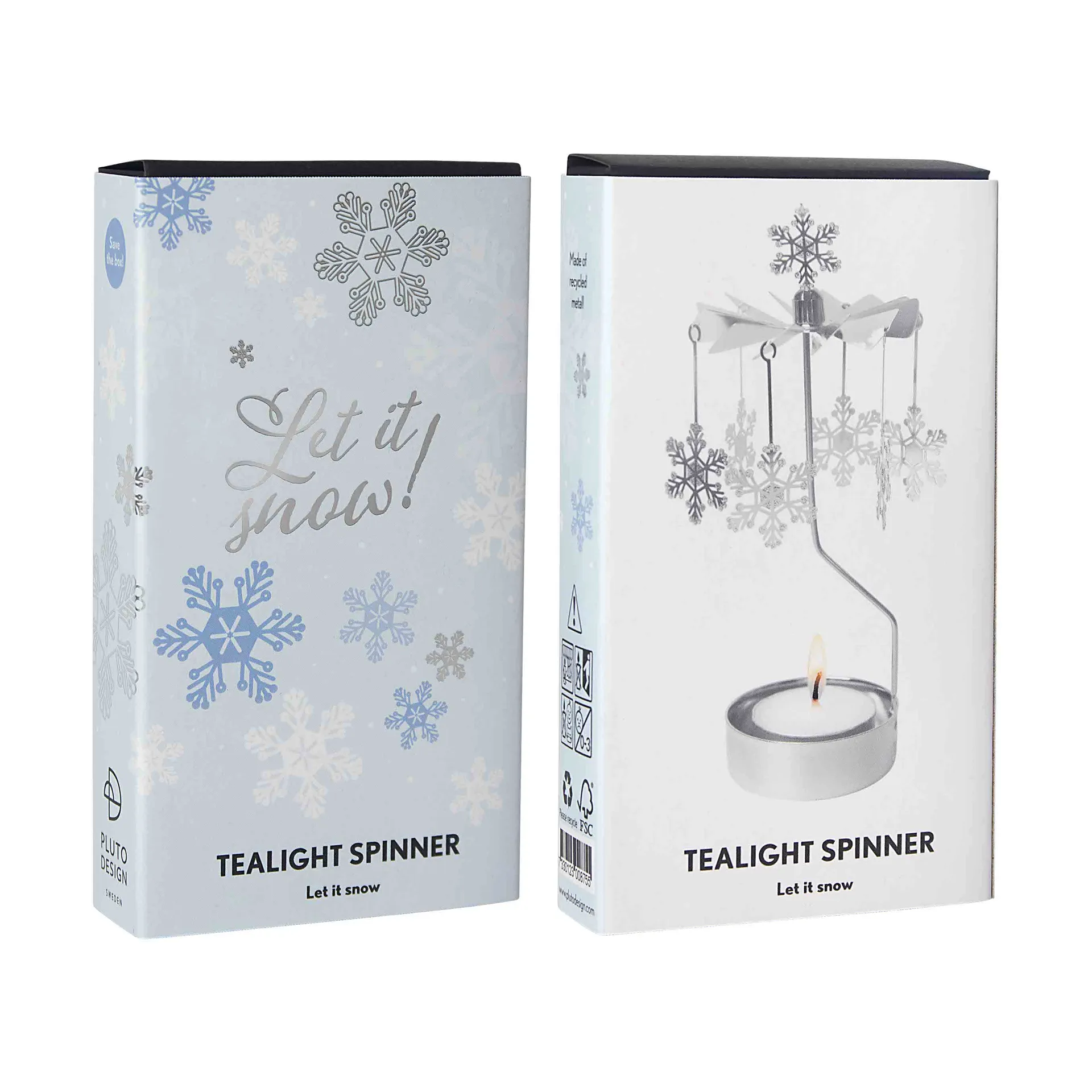 Let it snow carillon d’angeli, Argento Pluto Design