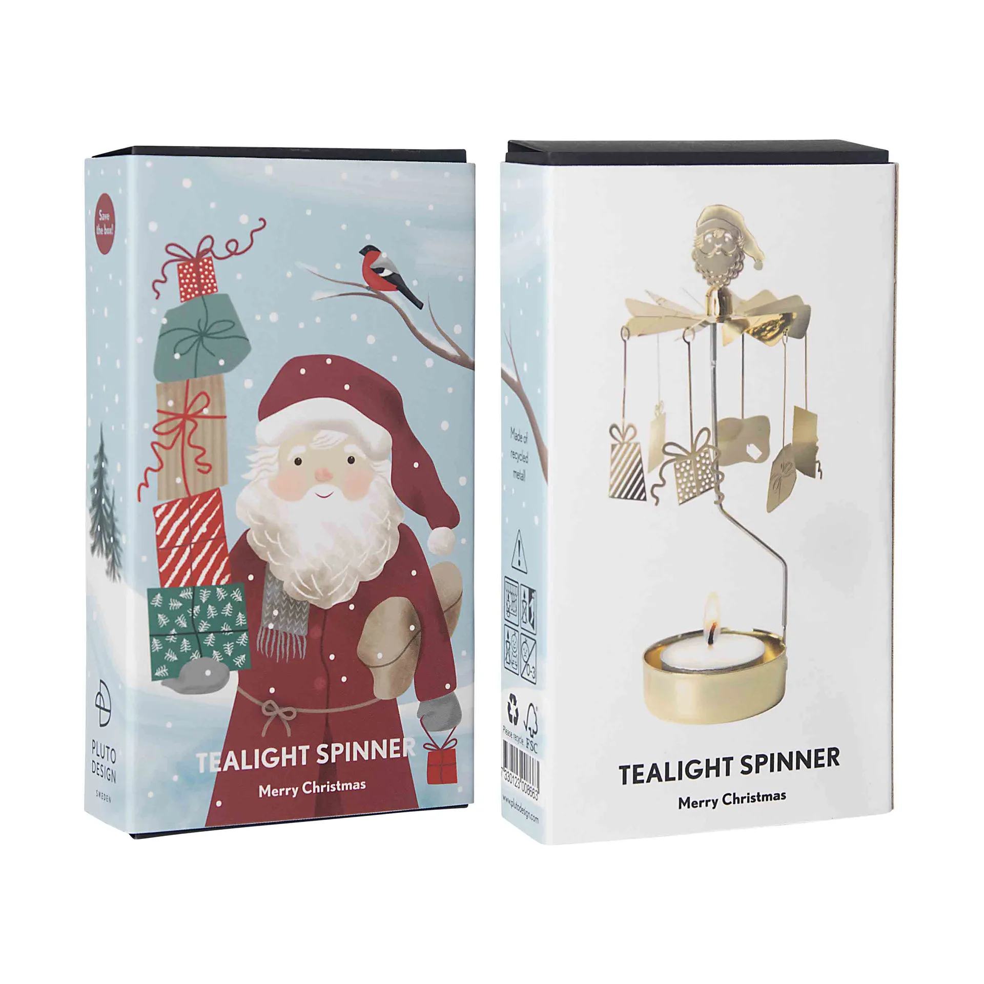 Merry Christmas carillon di angeli, Oro Pluto Design