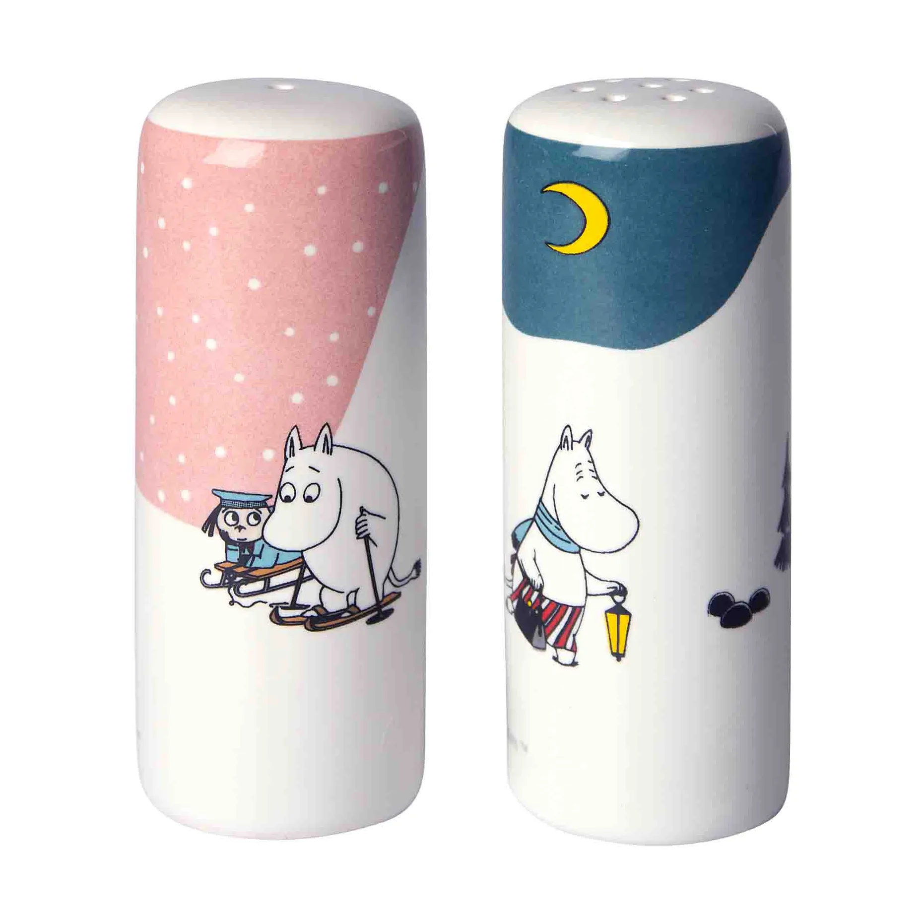 Mumin inverno sale & pepe, Rosa-blu-bianco Pluto Design