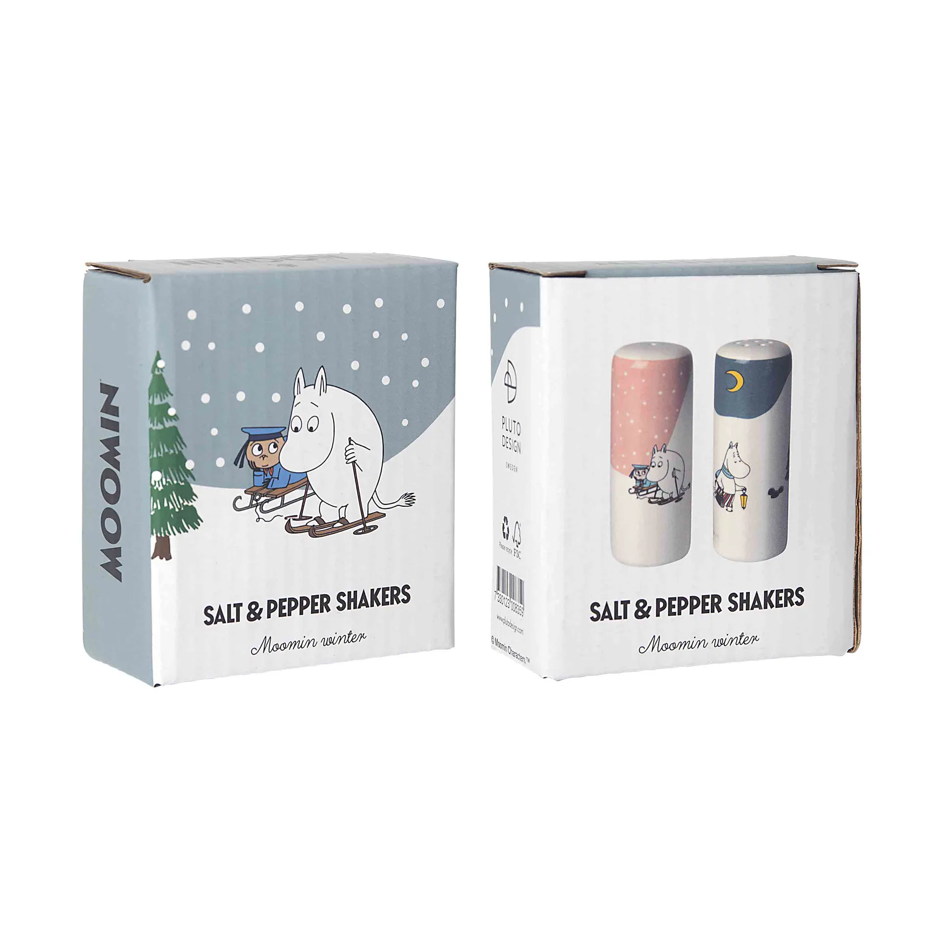 Mumin inverno sale & pepe, Rosa-blu-bianco Pluto Design