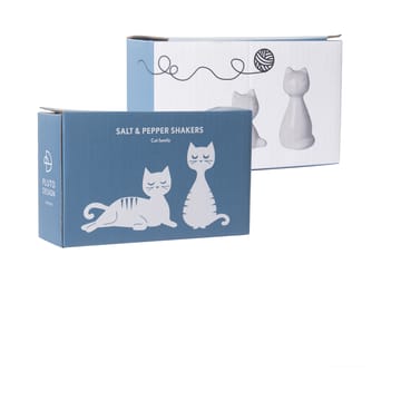 Porta Sale e pepe Gatto - Bianco - Pluto Design