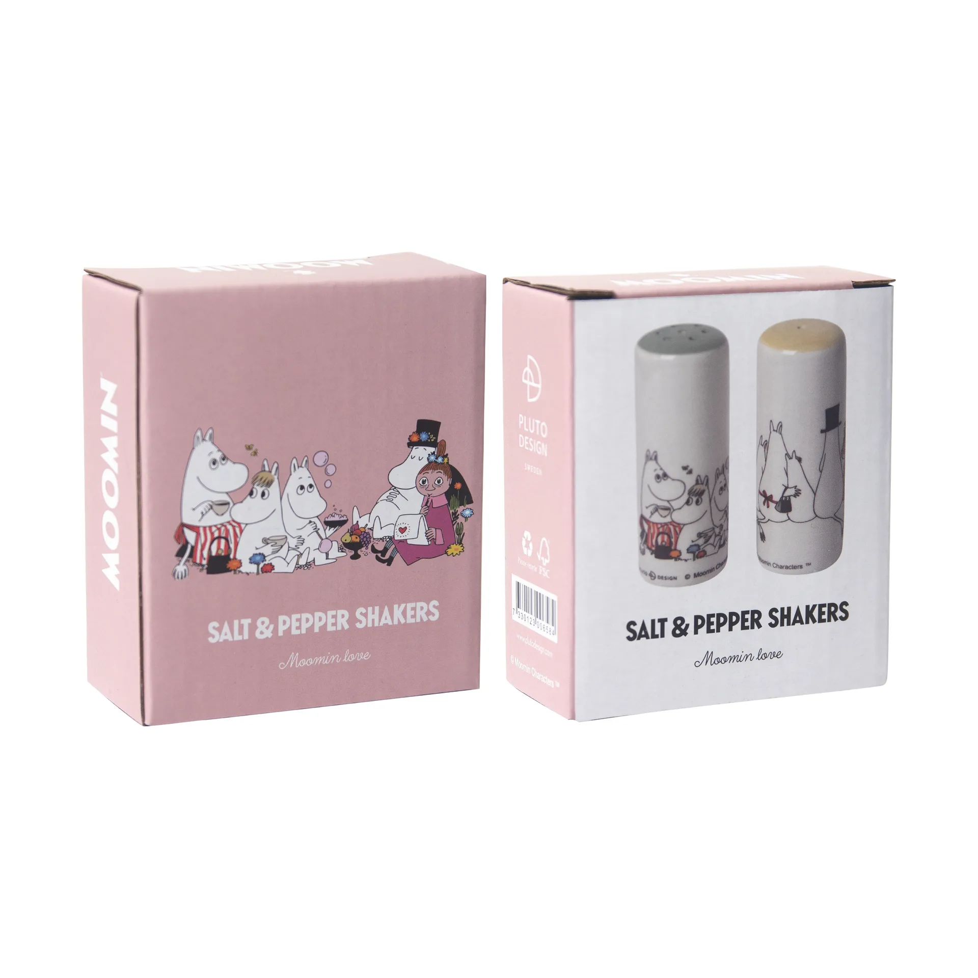 Porta sale e pepe Moomin love, Bianco-multi Pluto Design