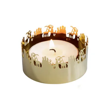 Portacandele Etsad oro - Pluto Design