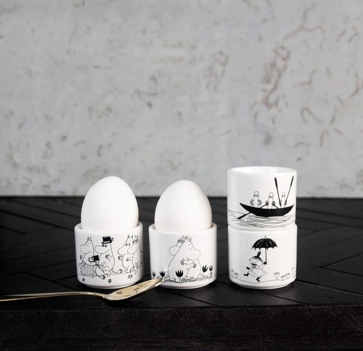 Portauovo Moomin 4 pezzi, Bianco Pluto Design