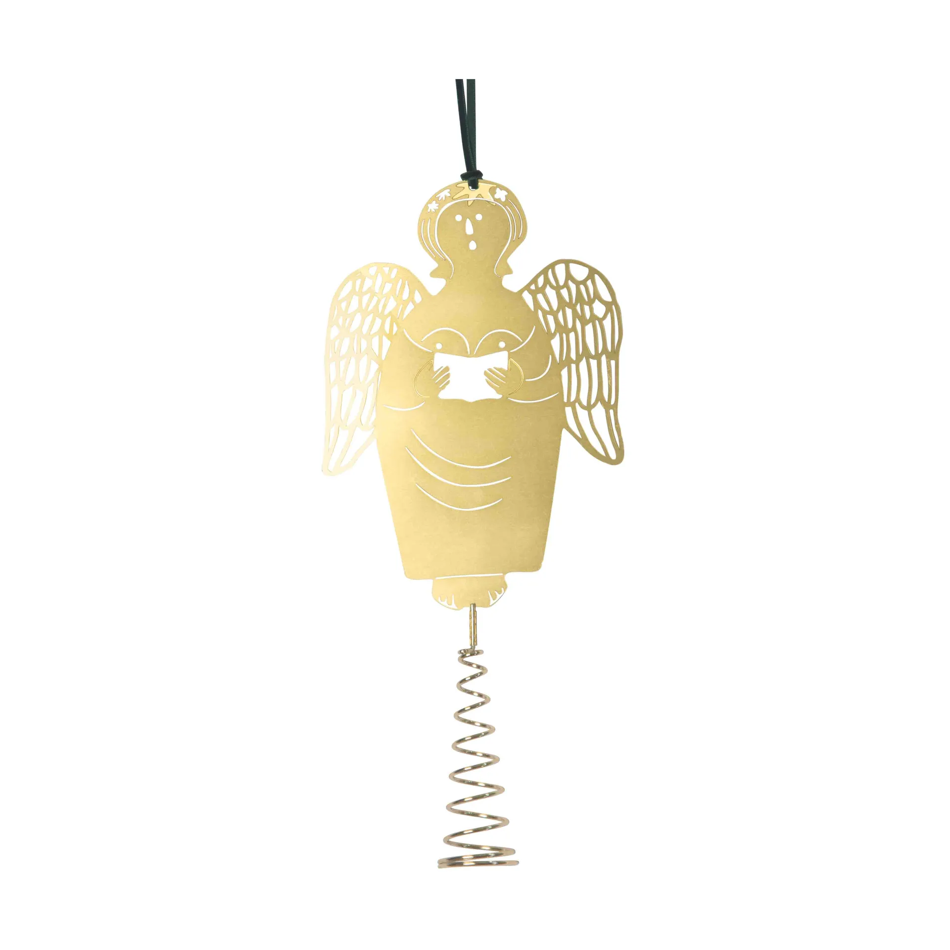 Puntale Stig L gingerbread angel tree topper, Ottone Pluto Design
