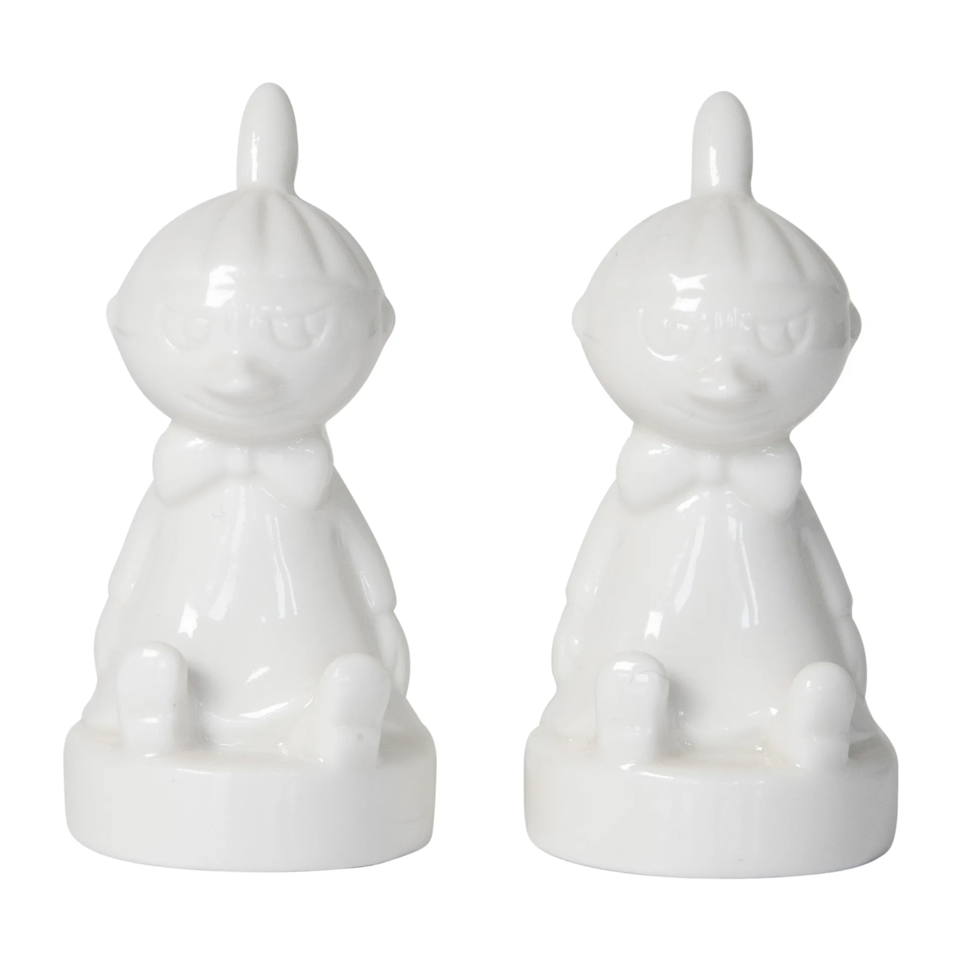 Set sale e pepe in ceramica Piccola Mi, Bianco Pluto Design