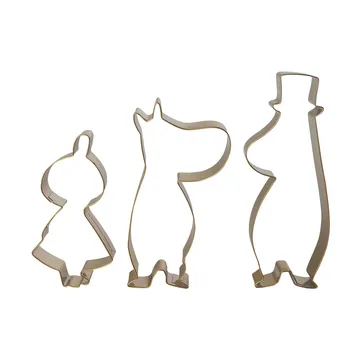 Stampi per biscotti invernali Mumin, set di 3 pezzi - Lilla My Muminpappan, Mumintrollet - Pluto Design