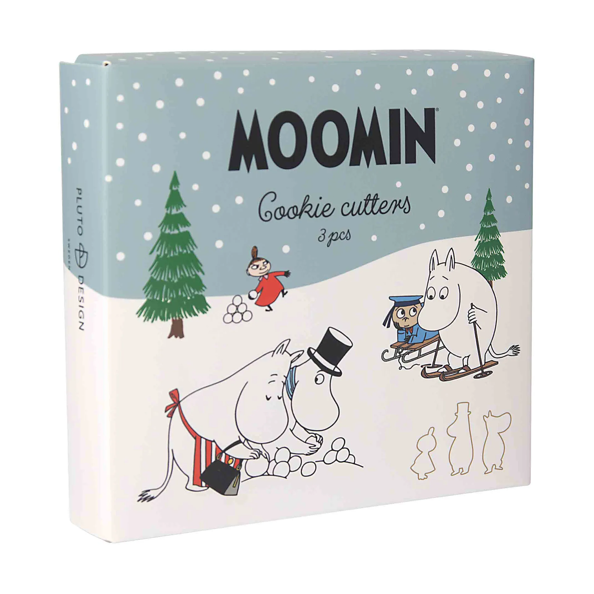 Stampi per biscotti invernali Mumin, set di 3 pezzi, Lilla My Muminpappan, Mumintrollet Pluto Design
