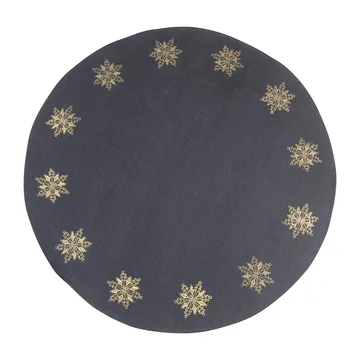 Tappetino per albero di Natale, stella di neve, Ø 110 cm - Grigio, oro - Pluto Design