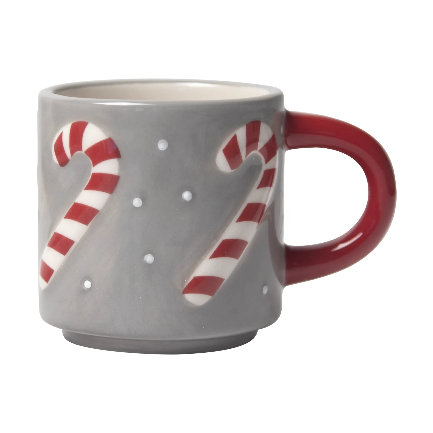 Tazza Candy cane, Grigio-bianco-rosso Pluto Design