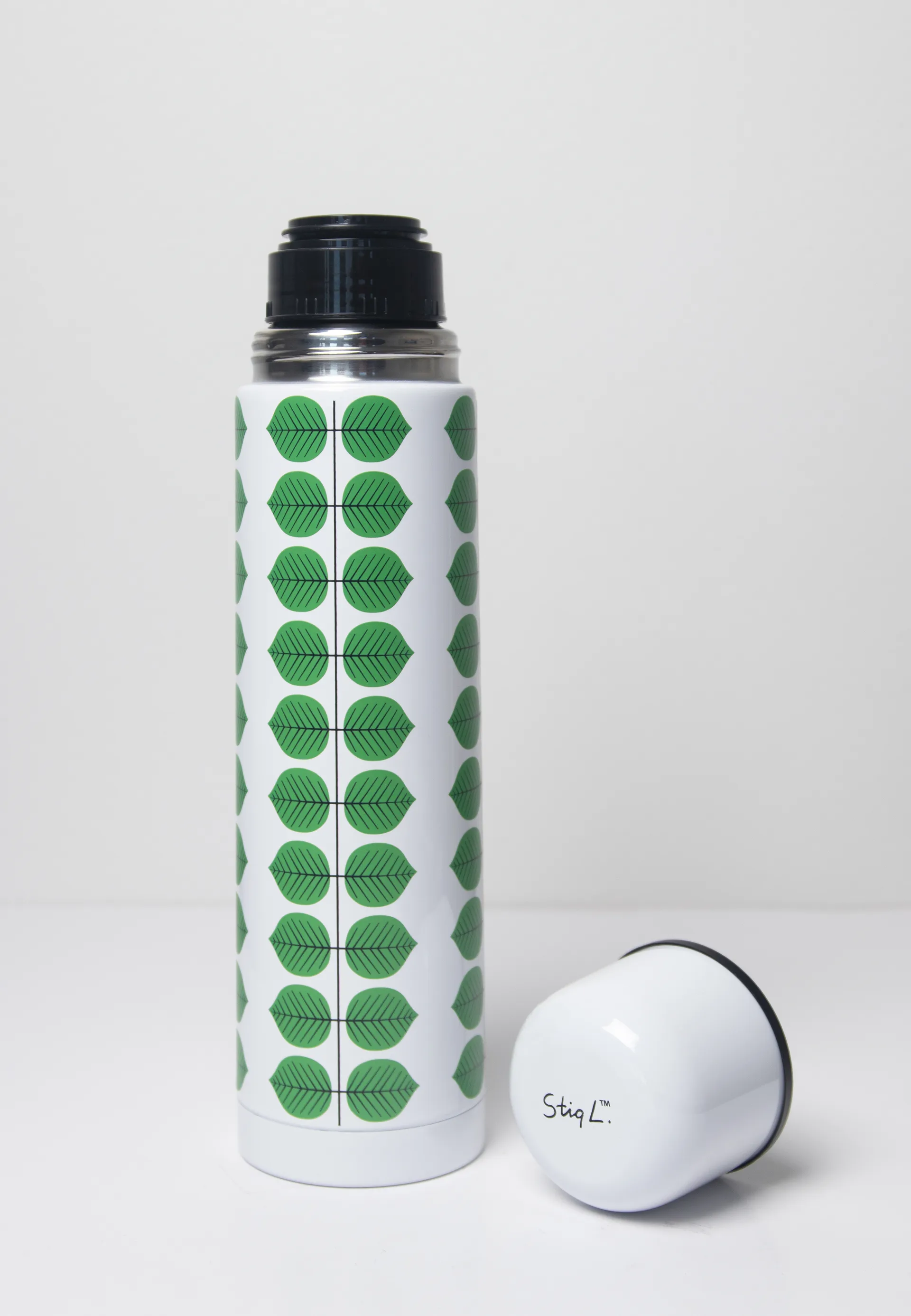 Termos Berså 0.75l, Bianco-verde Pluto Design
