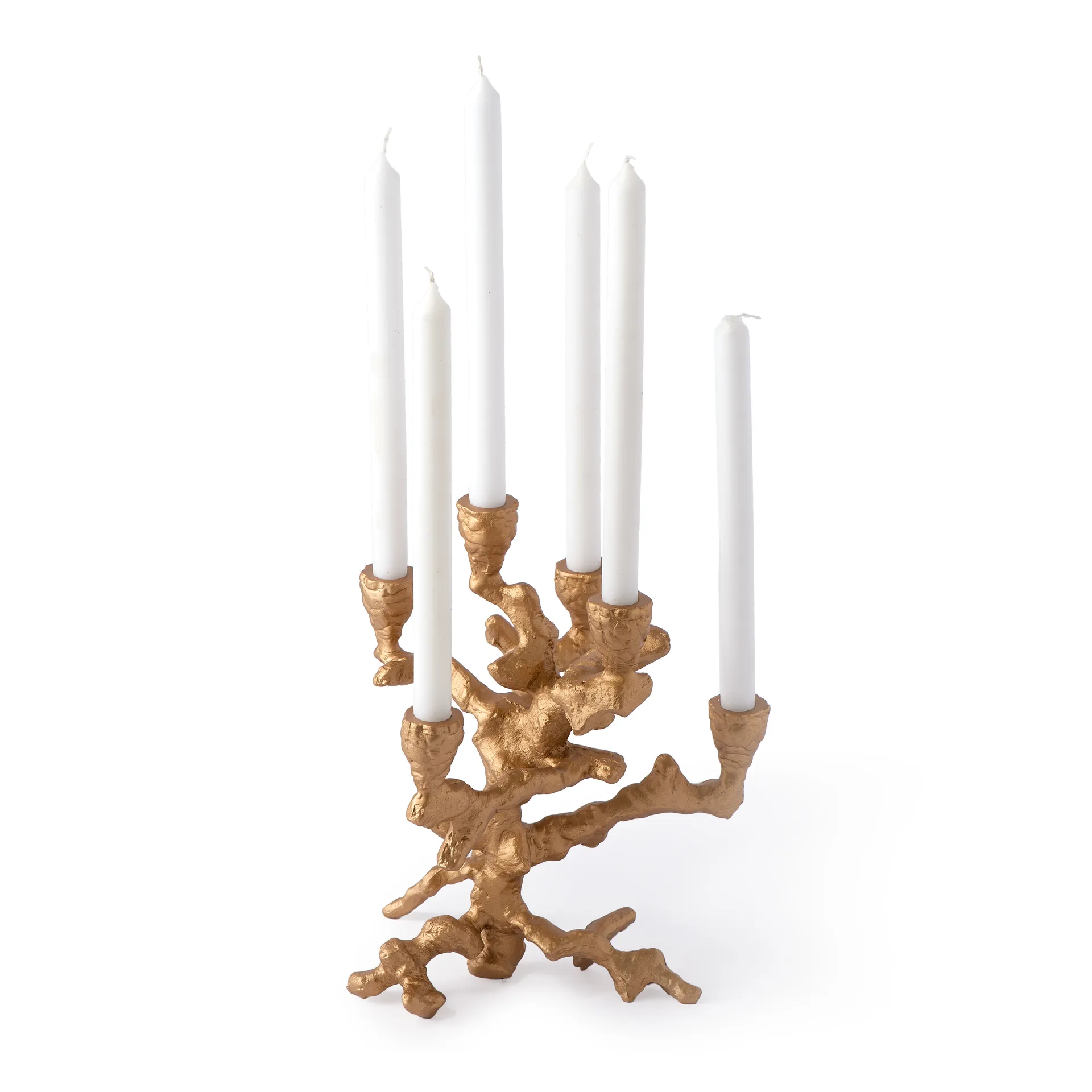 Candelabro Apple tree S da 32,5 cm, Oro POLSPOTTEN