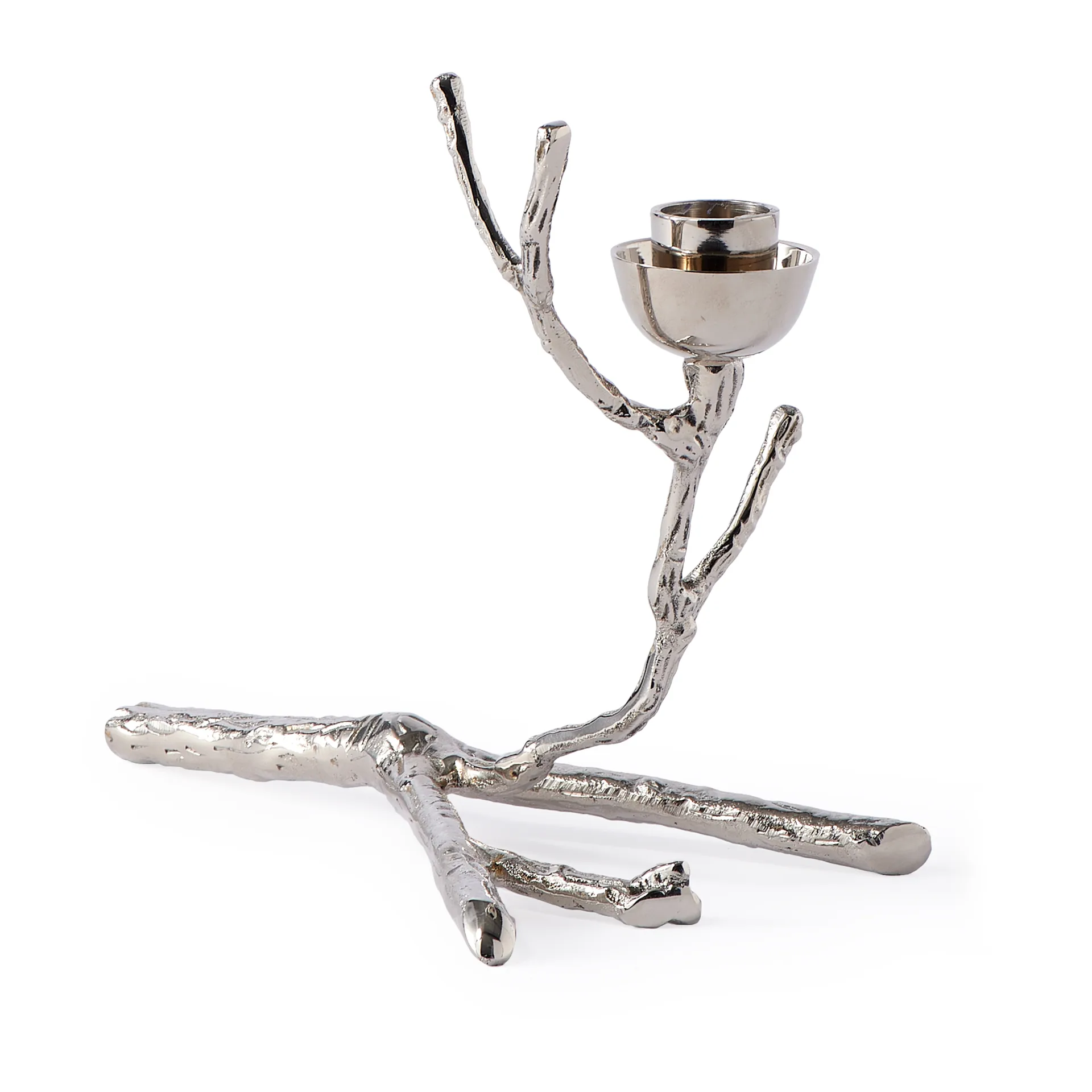 Candelabro Twiggy S 14 cm, Silver POLSPOTTEN