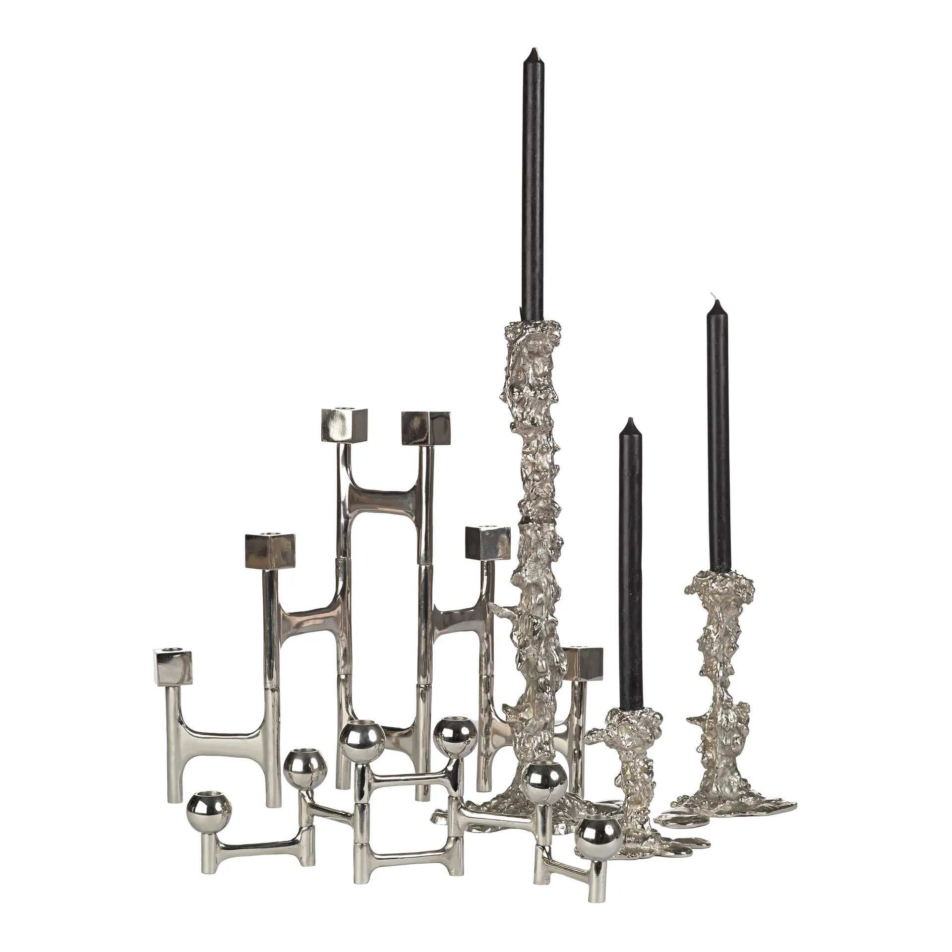 Candeliere Drip XXL da 50 cm, Silver POLSPOTTEN