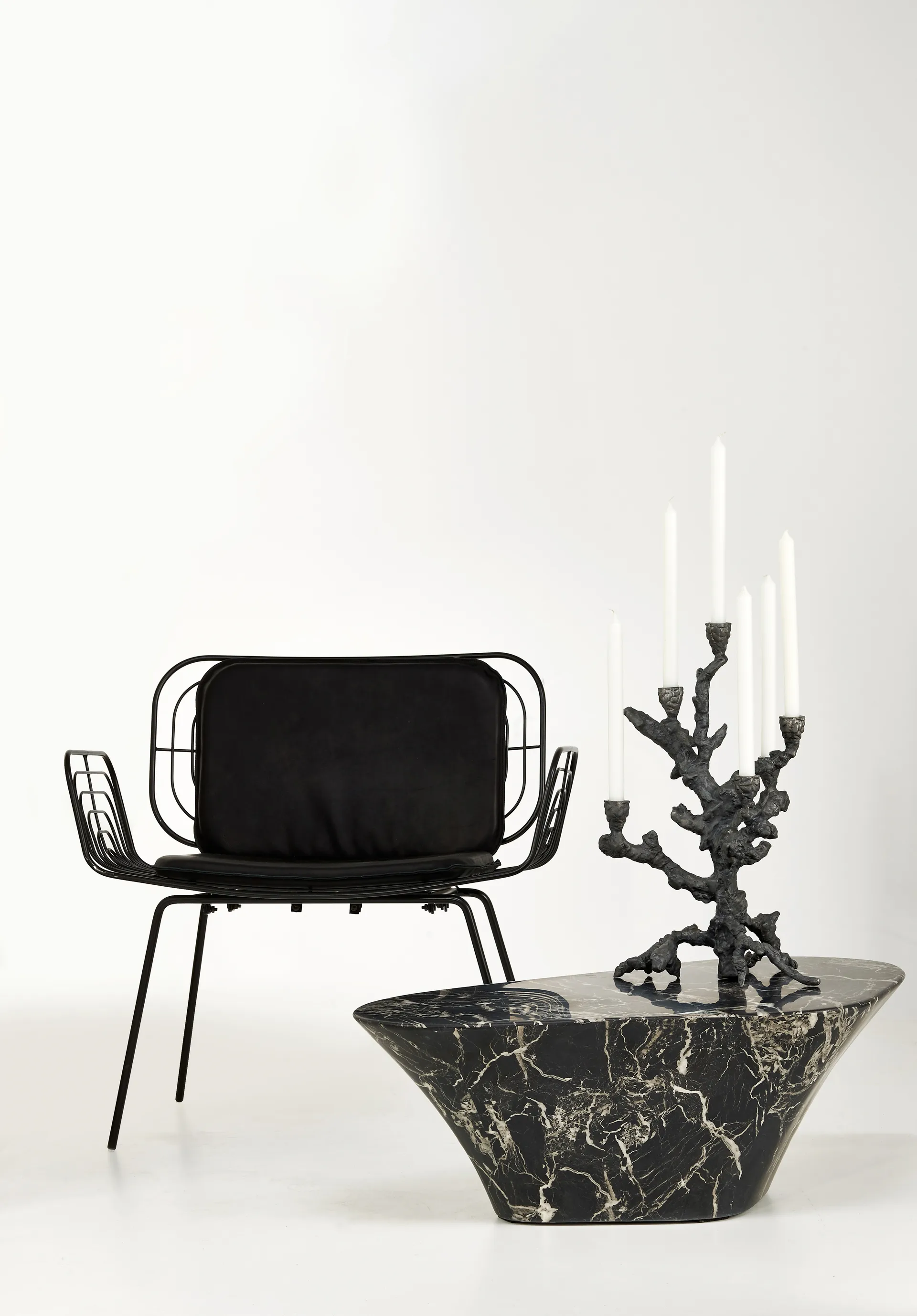 Candeliere L Apple Tree 53 cm, Grigio scuro POLSPOTTEN