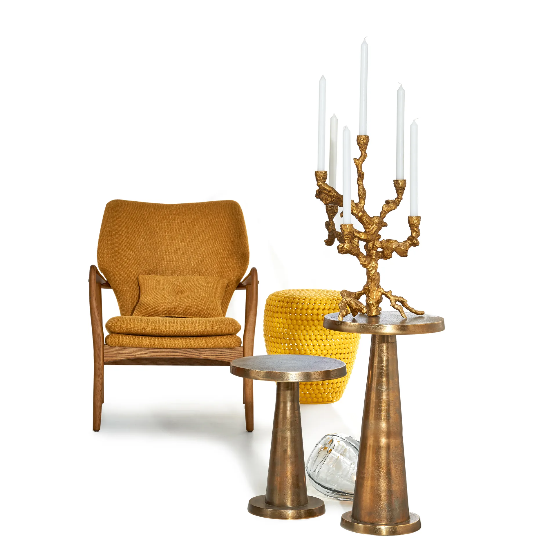 Candeliere L Apple Tree 53 cm, Oro POLSPOTTEN