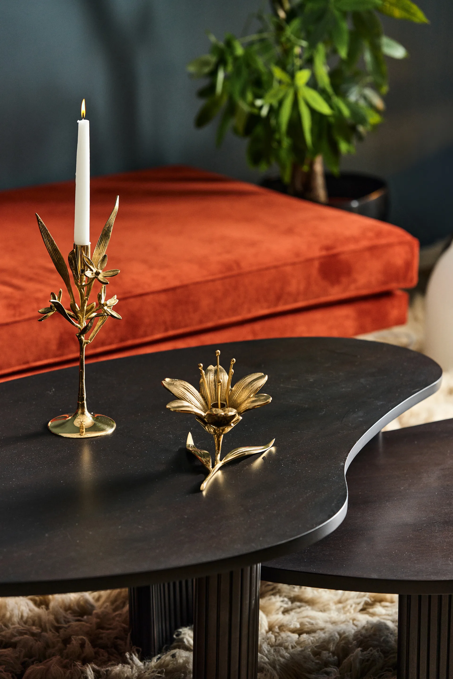 Candeliere Lilly 15 cm, Oro POLSPOTTEN