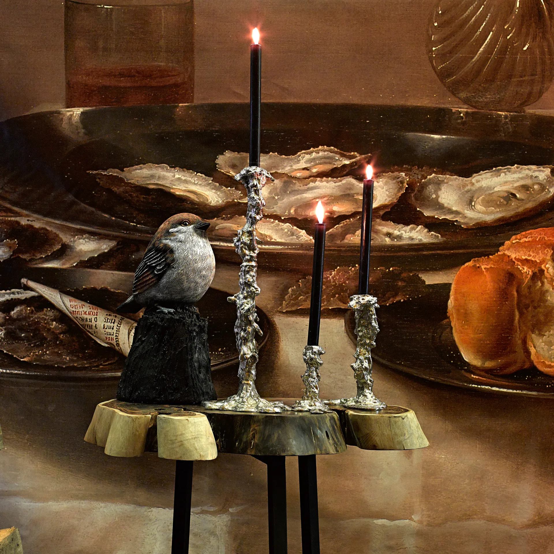 Candeliere S Drip 14 cm, Argento POLSPOTTEN