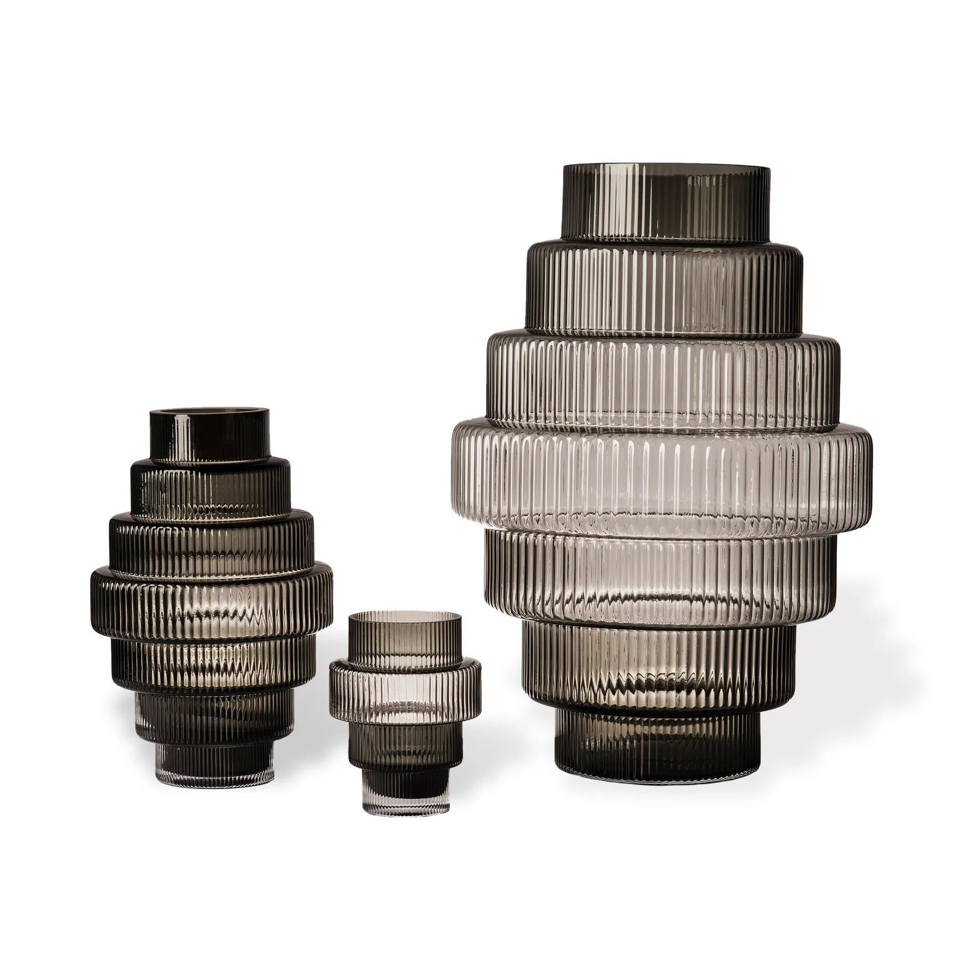 Vaso L Steps 50 cm, Grigio scuro POLSPOTTEN