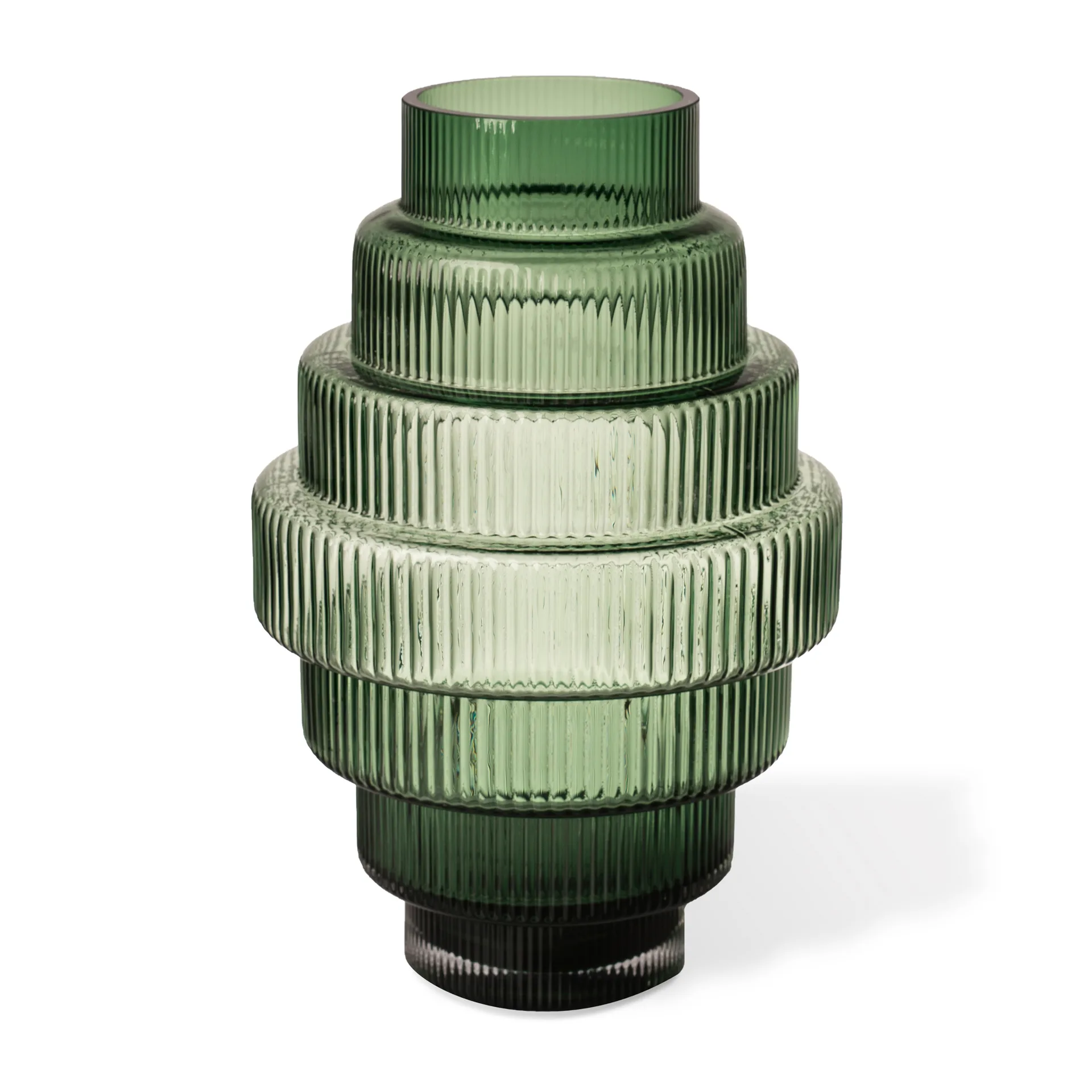 Vaso S Steps 30 cm, Verde scuro POLSPOTTEN