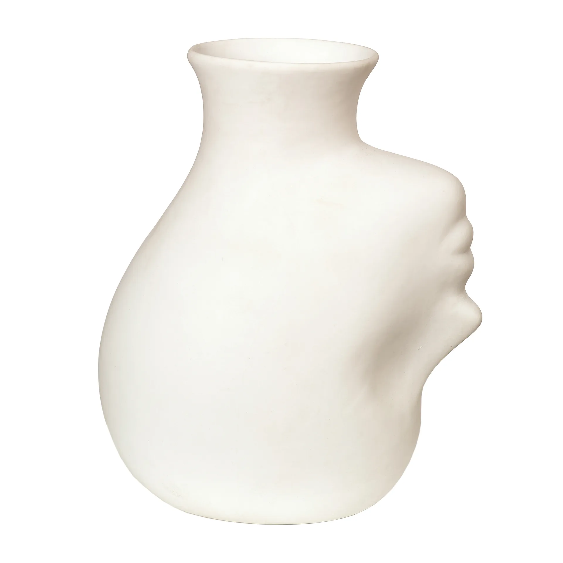 Vaso Upside-Down Head 25 cm, Bianco POLSPOTTEN