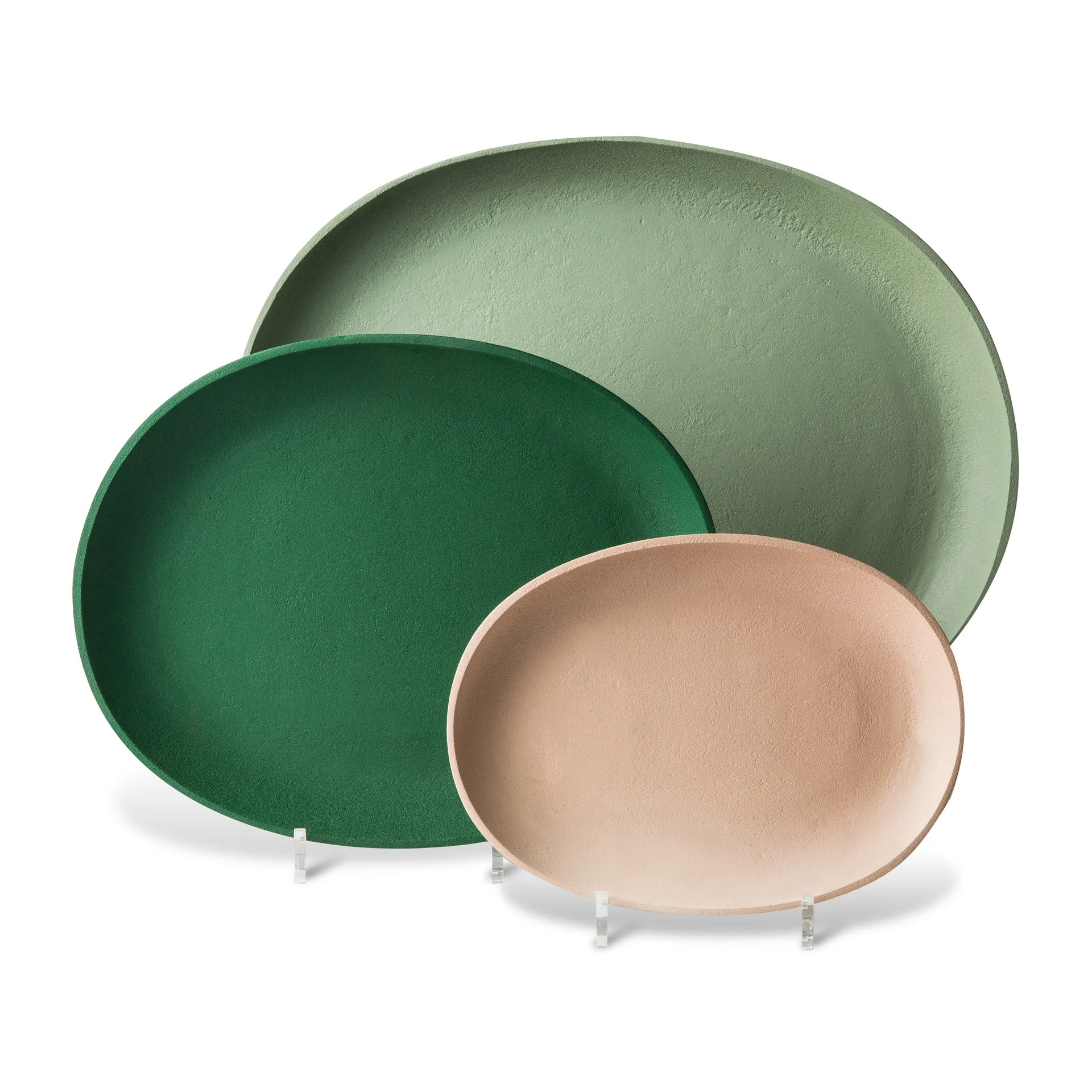 Vassoio Greek, 3 parti, Verde scuro POLSPOTTEN
