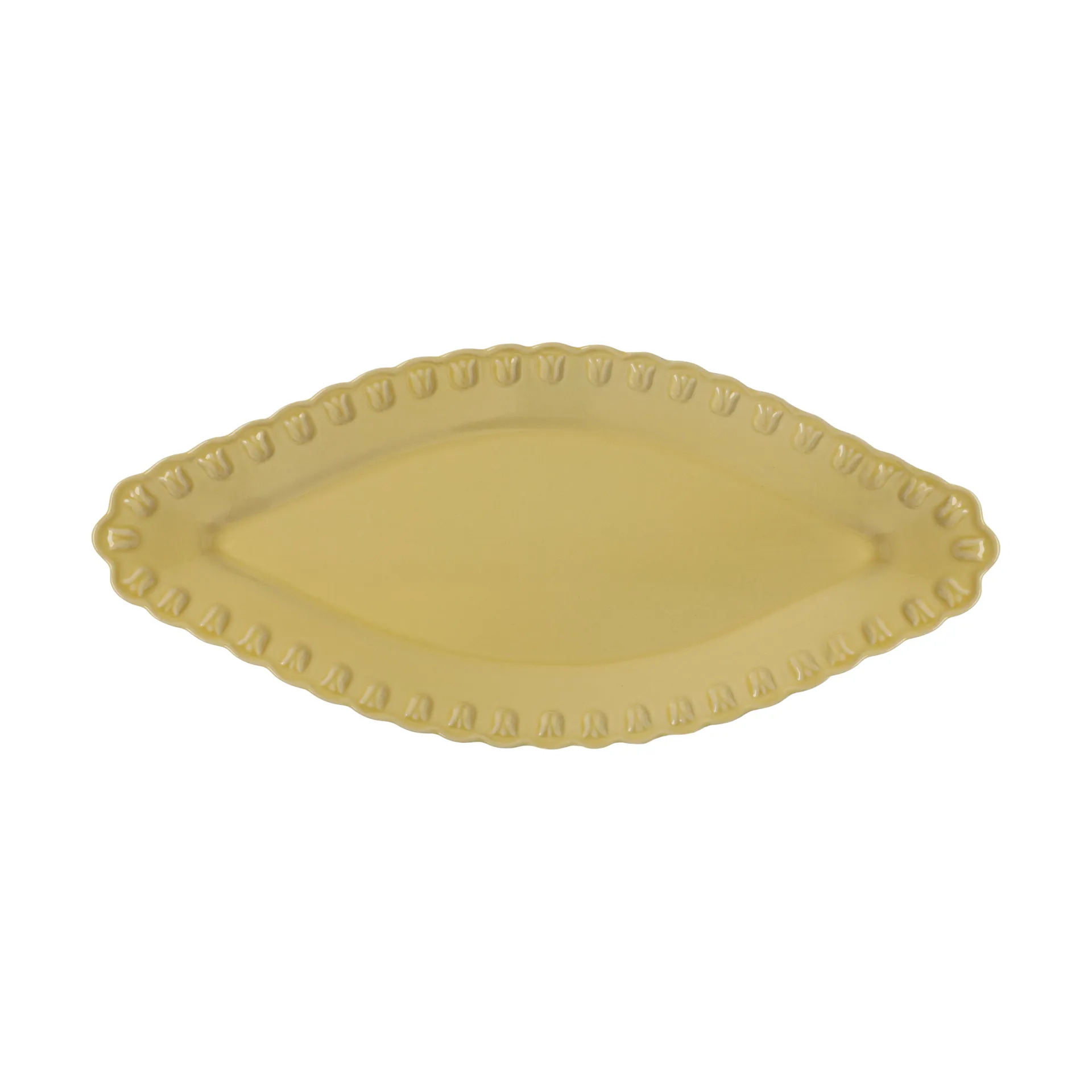 Piattino ovale Tulipa 20x45 cm, Pale Moon PotteryJo