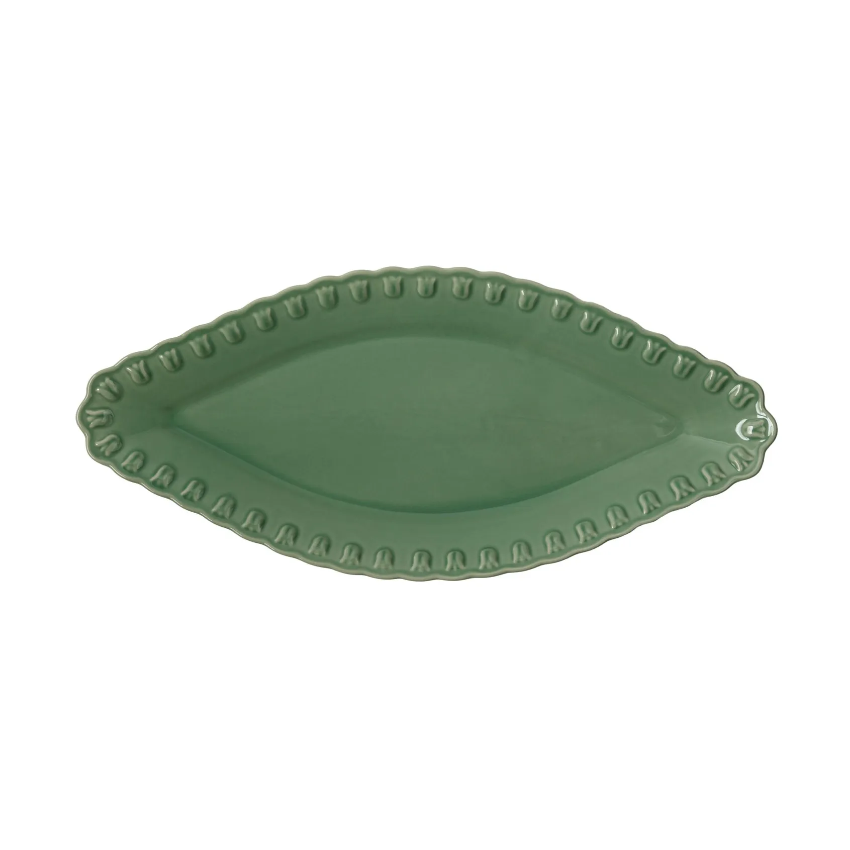 Piattino ovale Tulipa 20x45 cm, Verona green PotteryJo