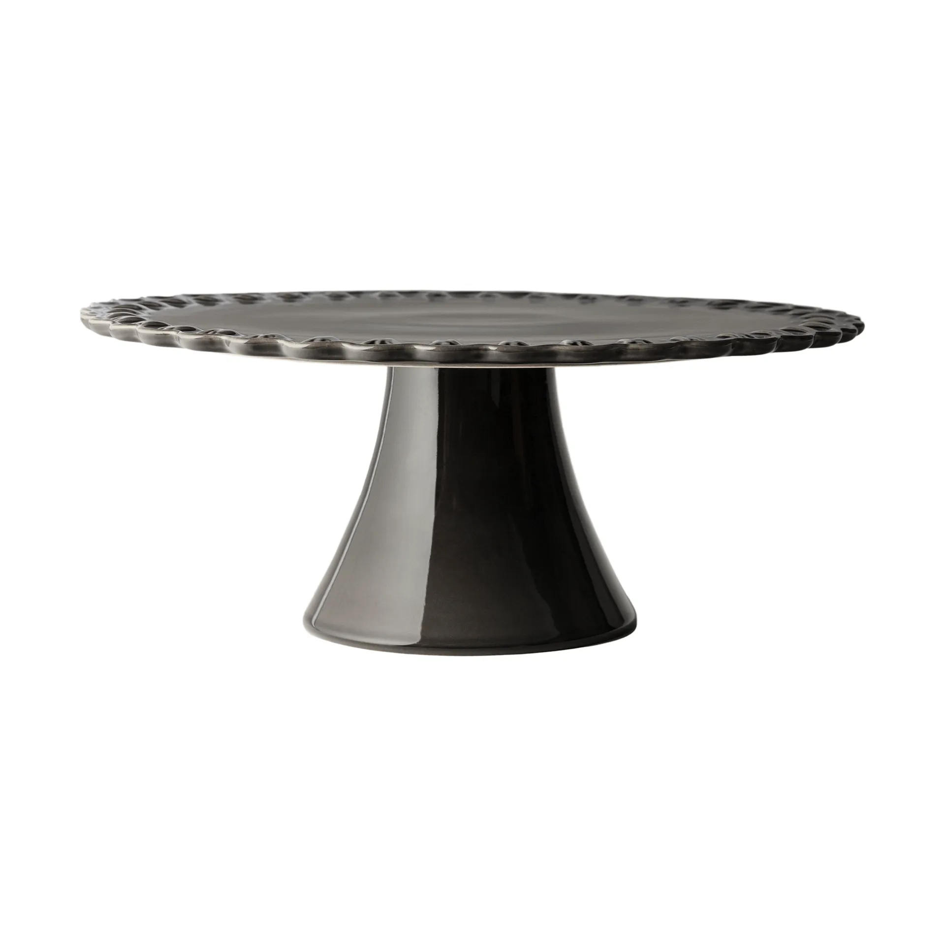 Piatto da torta Tulipa Ø30 cm, Almost black PotteryJo