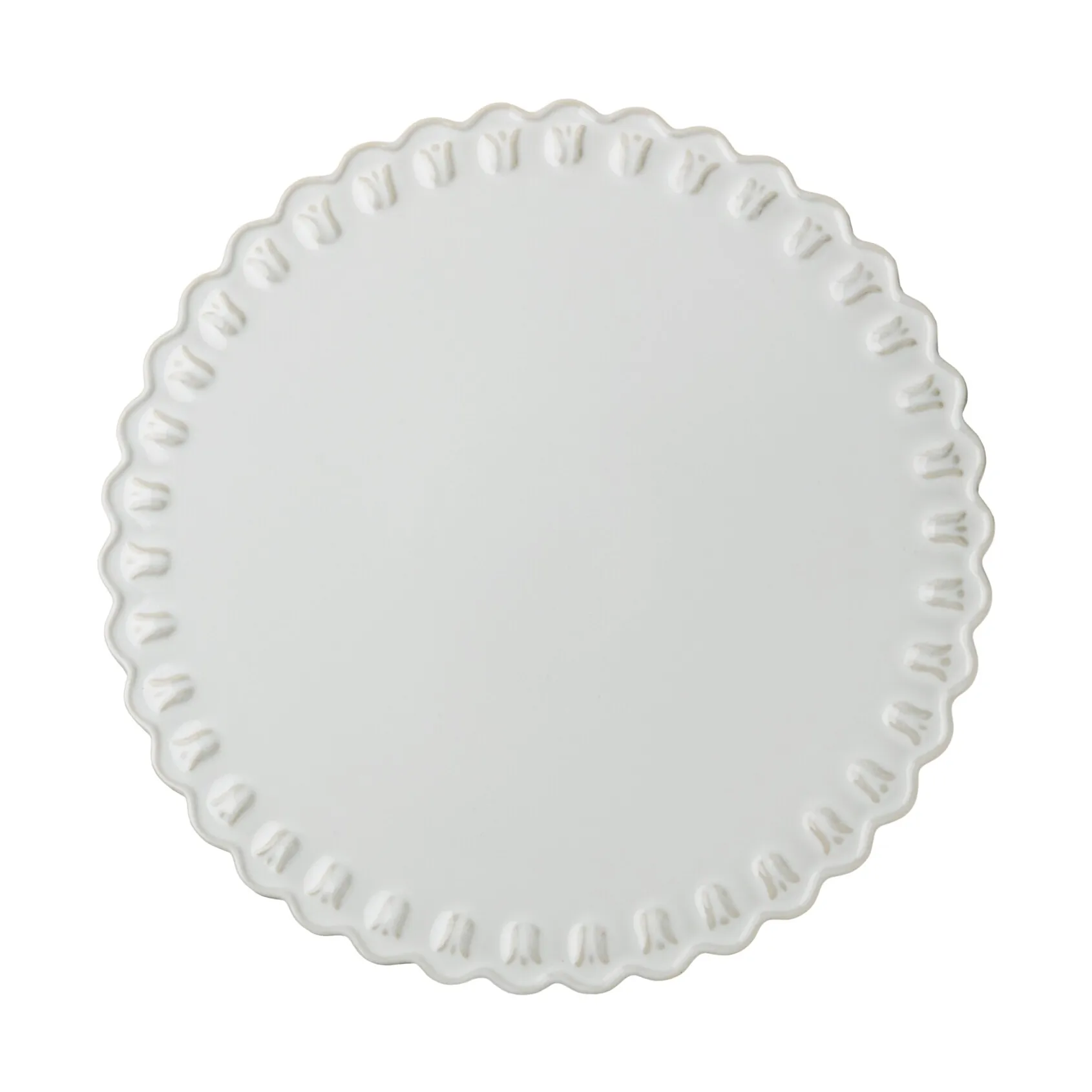 Piatto da torta Tulipa Ø30 cm, White PotteryJo