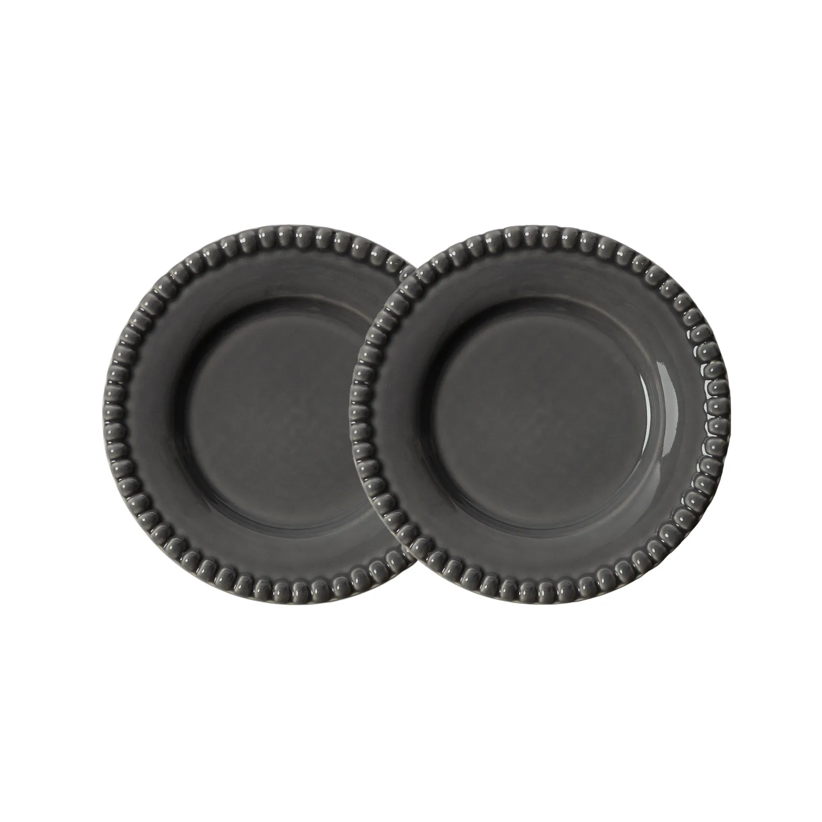 Piatto Daria Ø 18 cm confezione da 2, clean grey PotteryJo
