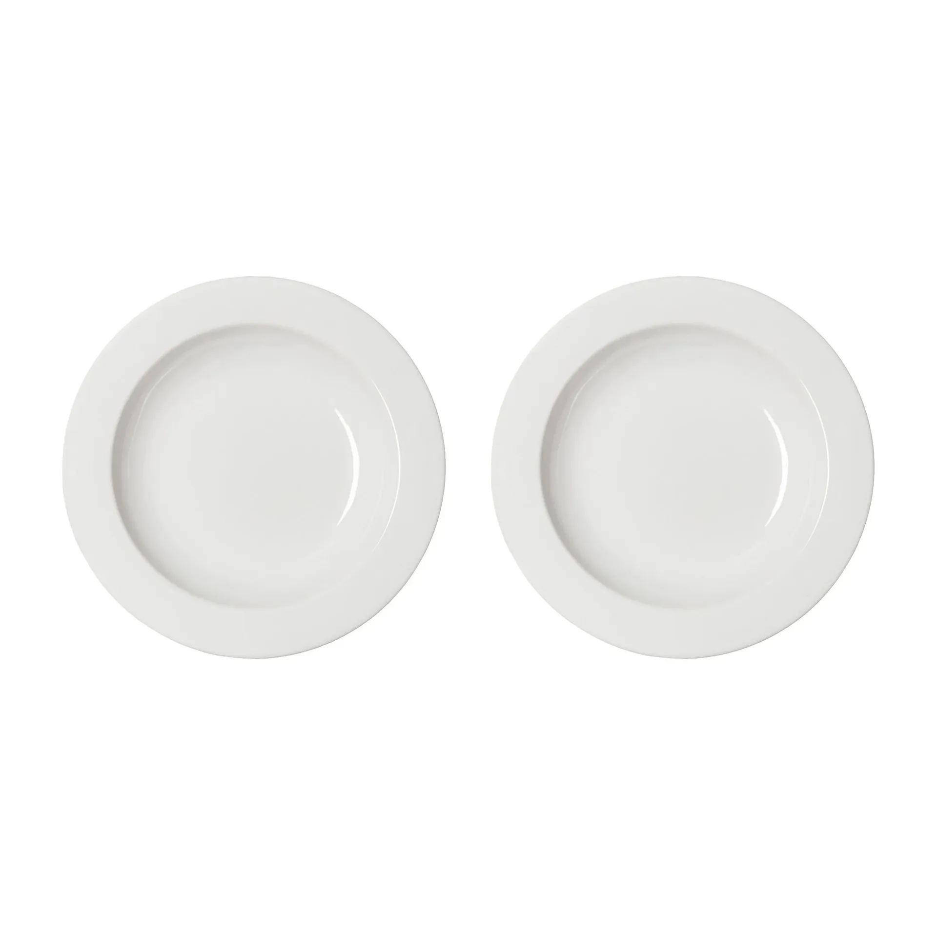 Piatto fondo Daga Ø 23,5 cm, confezione da 2, Bianco PotteryJo
