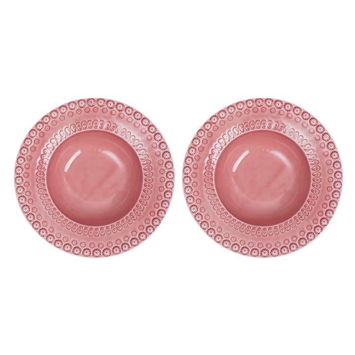 Piatto fondo Daisy Ø 21 cm confezione da 2 - rose (rosa) - PotteryJo