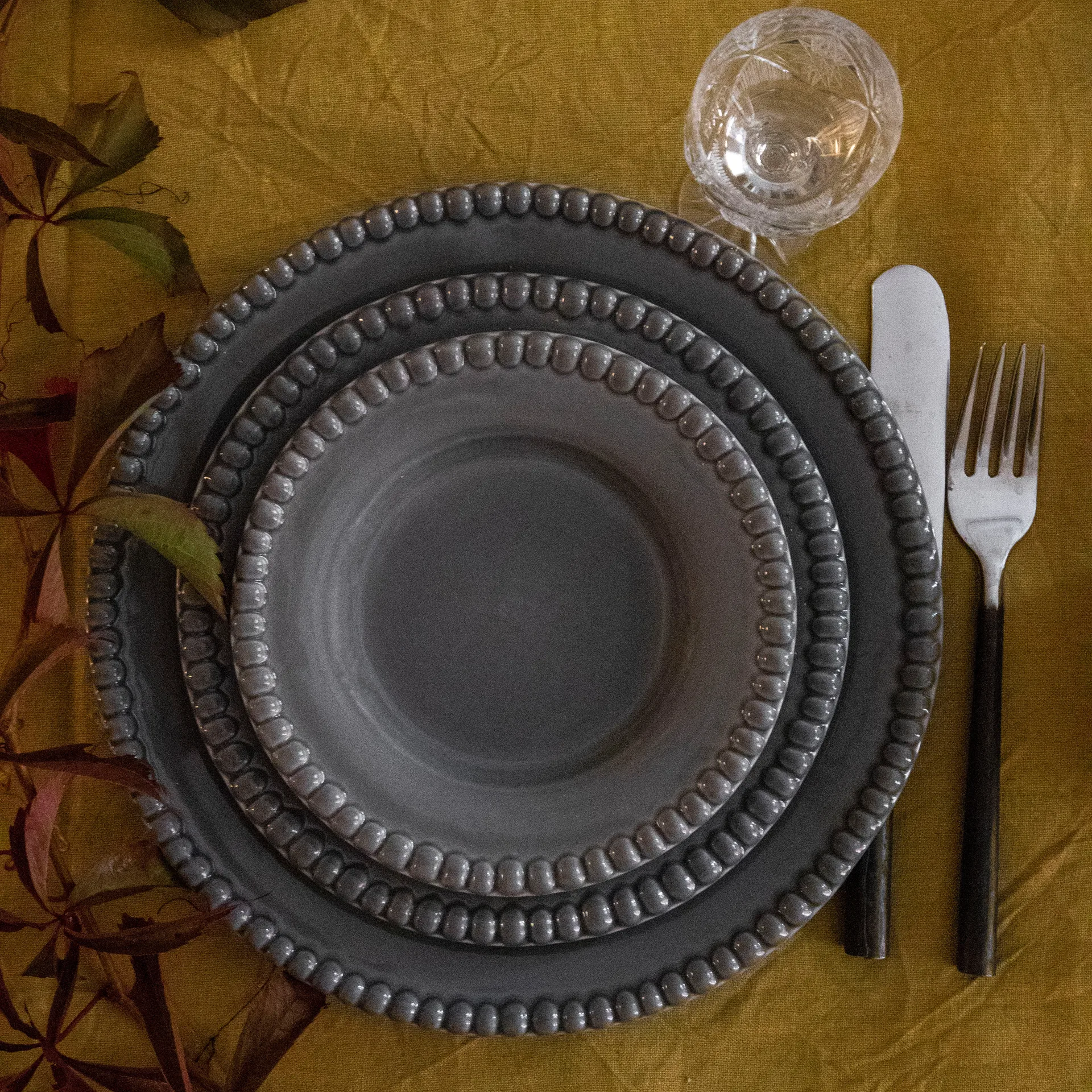 Piatto fondo Daria Ø 26 cm confezione da 2, clean grey PotteryJo