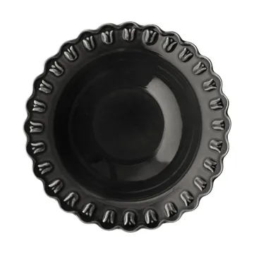 Piatto fondo Tulipa piccolo Ø17 cm confezione da 2 - Almost black - PotteryJo
