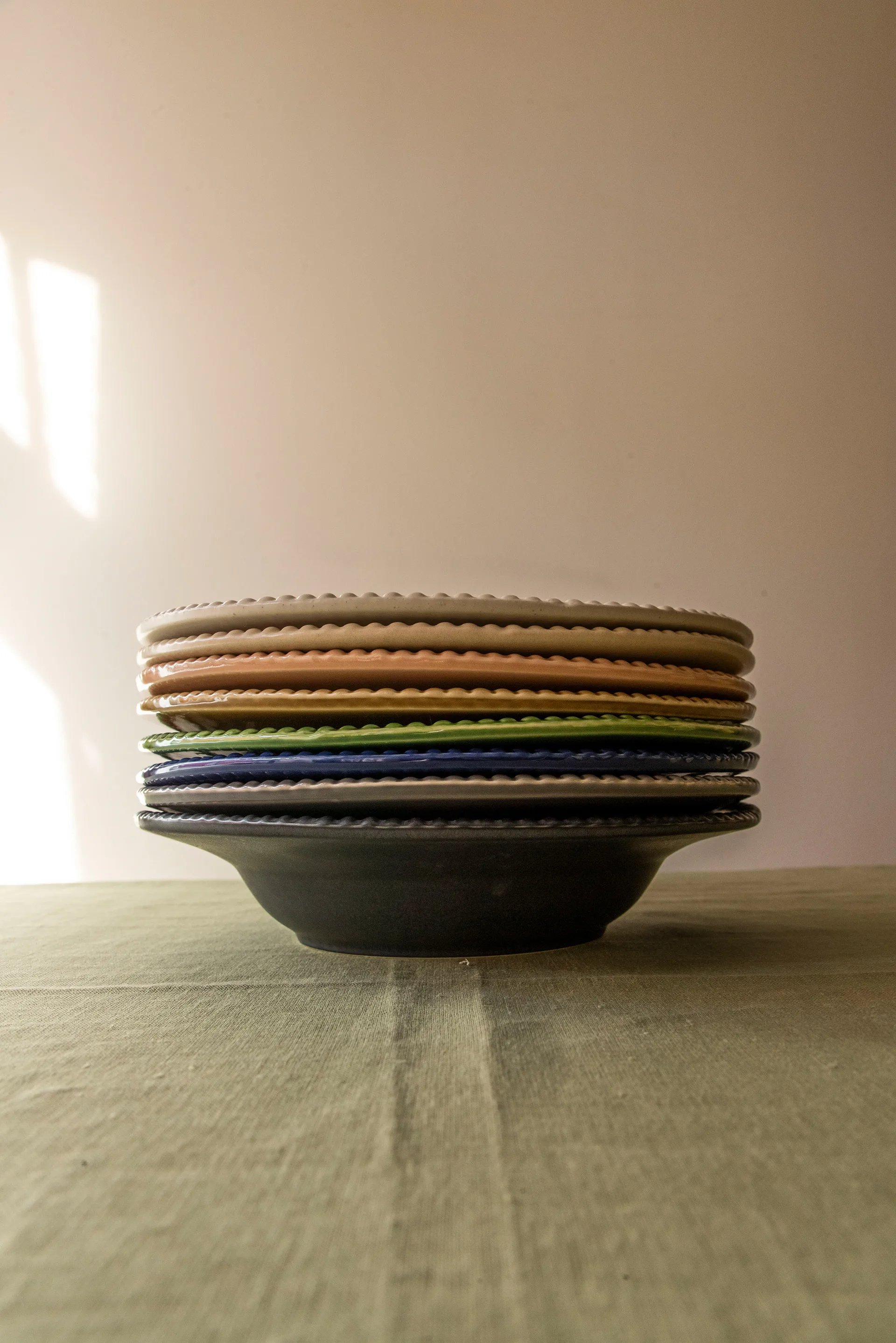 Piatto pasta Daria Ø 35 cm, Clean grey PotteryJo