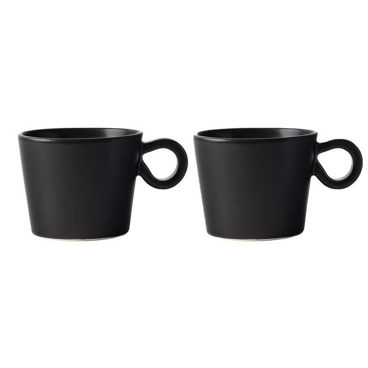 Tazza Daria con manico confezione da 2 - ink black - PotteryJo