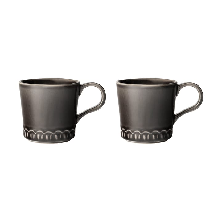 Tazzina Tulipa 40 cl confezione da 2 - Almost black - PotteryJo