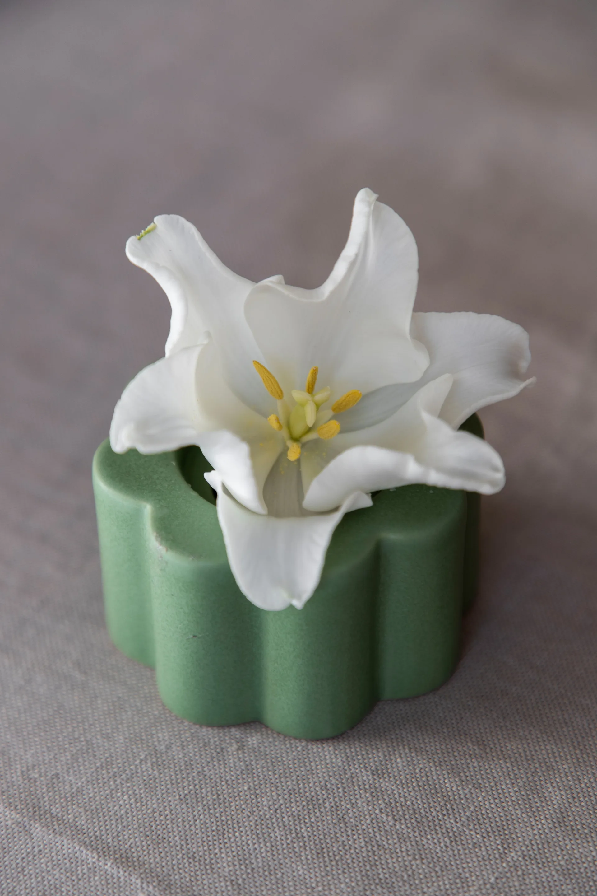 Vaso/candeliere Birgit 5 cm, Olive PotteryJo