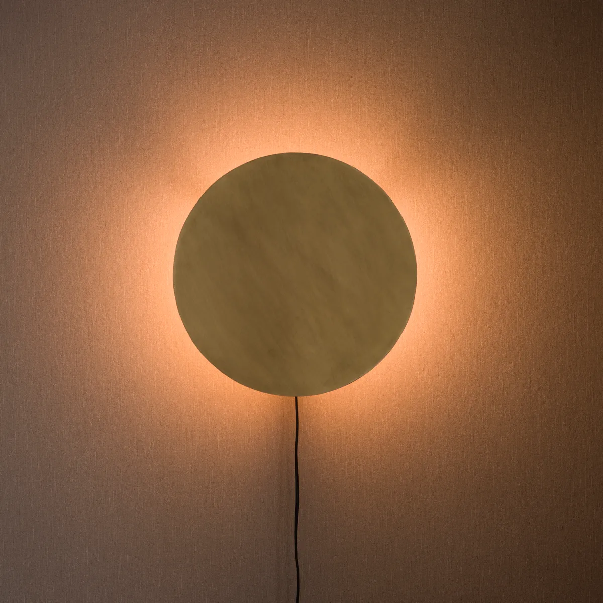 Lampada da parete Full moon Ø 35 cm, Pale gold PR Home