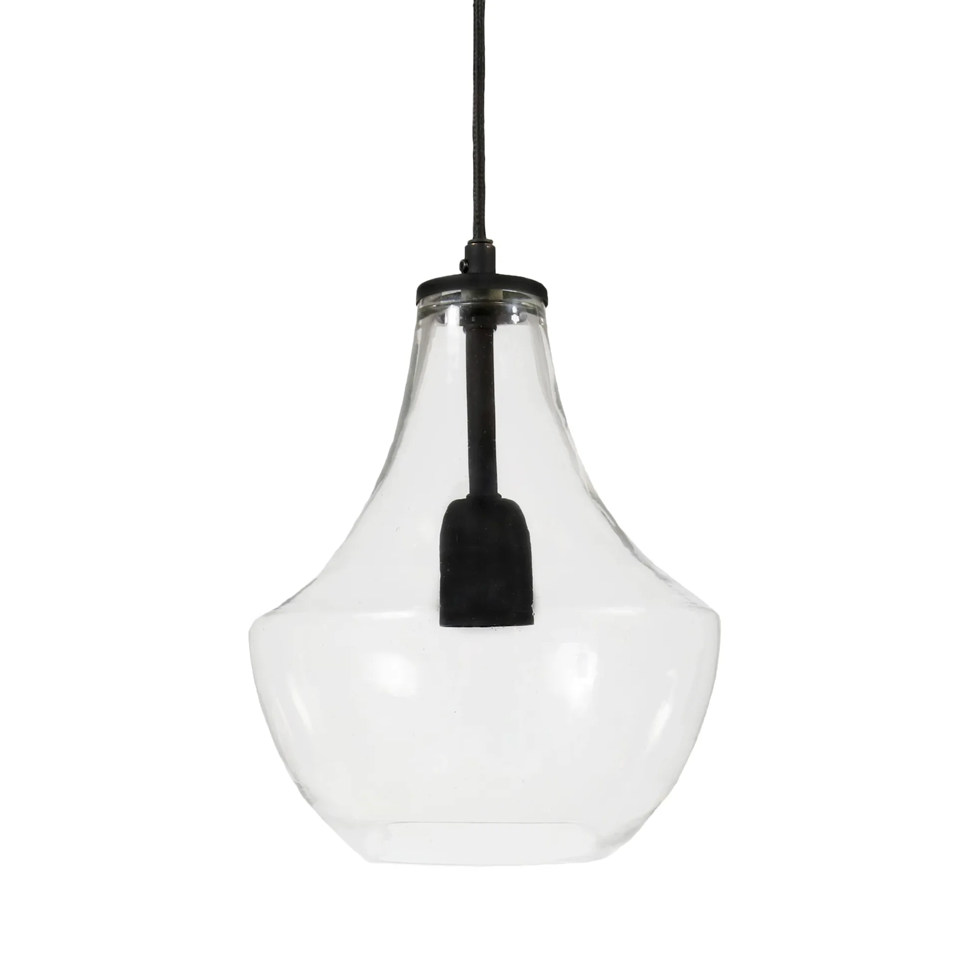 Lampadario Hamilton 21 cm, trasparente-nero PR Home
