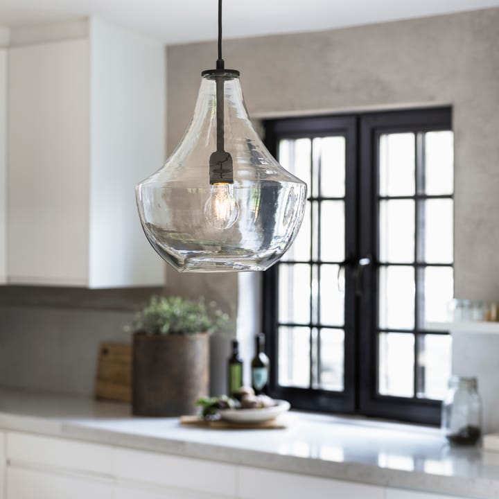 Lampadario Hamilton 30 cm, trasparente-nero PR Home