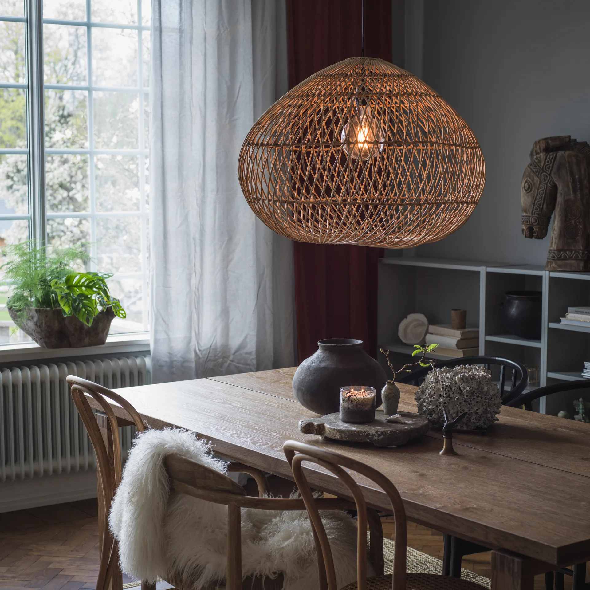 Lampadario in rattan Karen, Ø 51 cm
​ PR Home