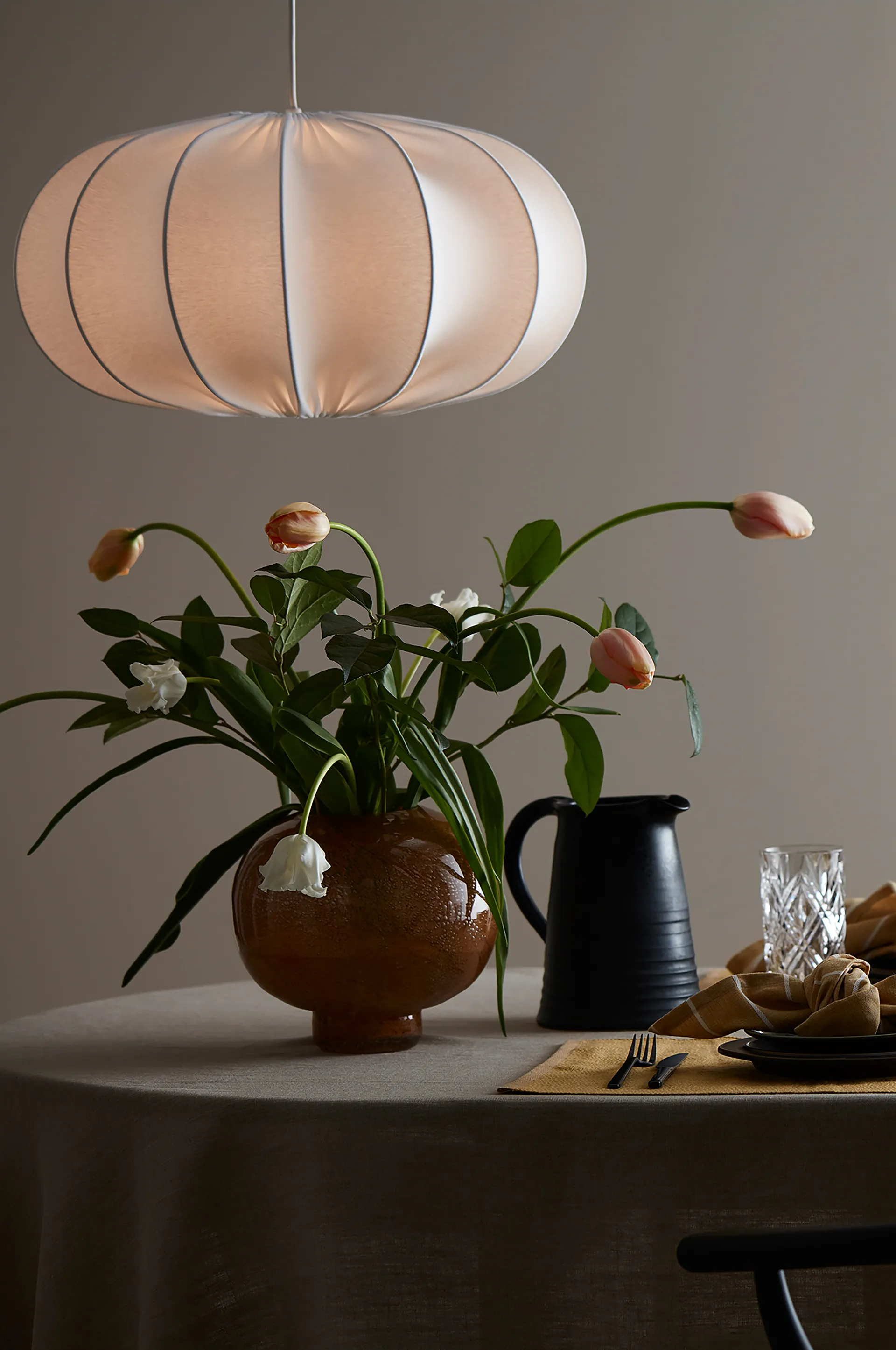 Paralume Dalia 50 cm, Bianco PR Home
