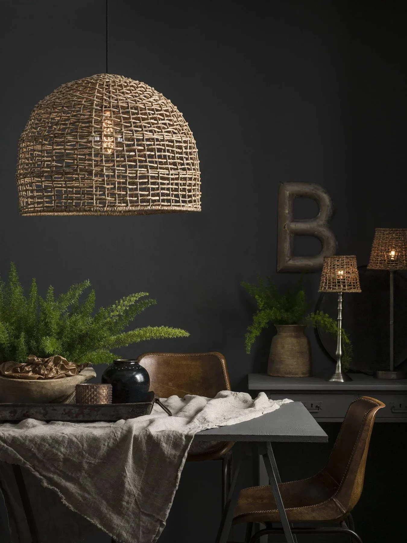 Plafoniera Cebu, Naturale, Ø46 cm PR Home