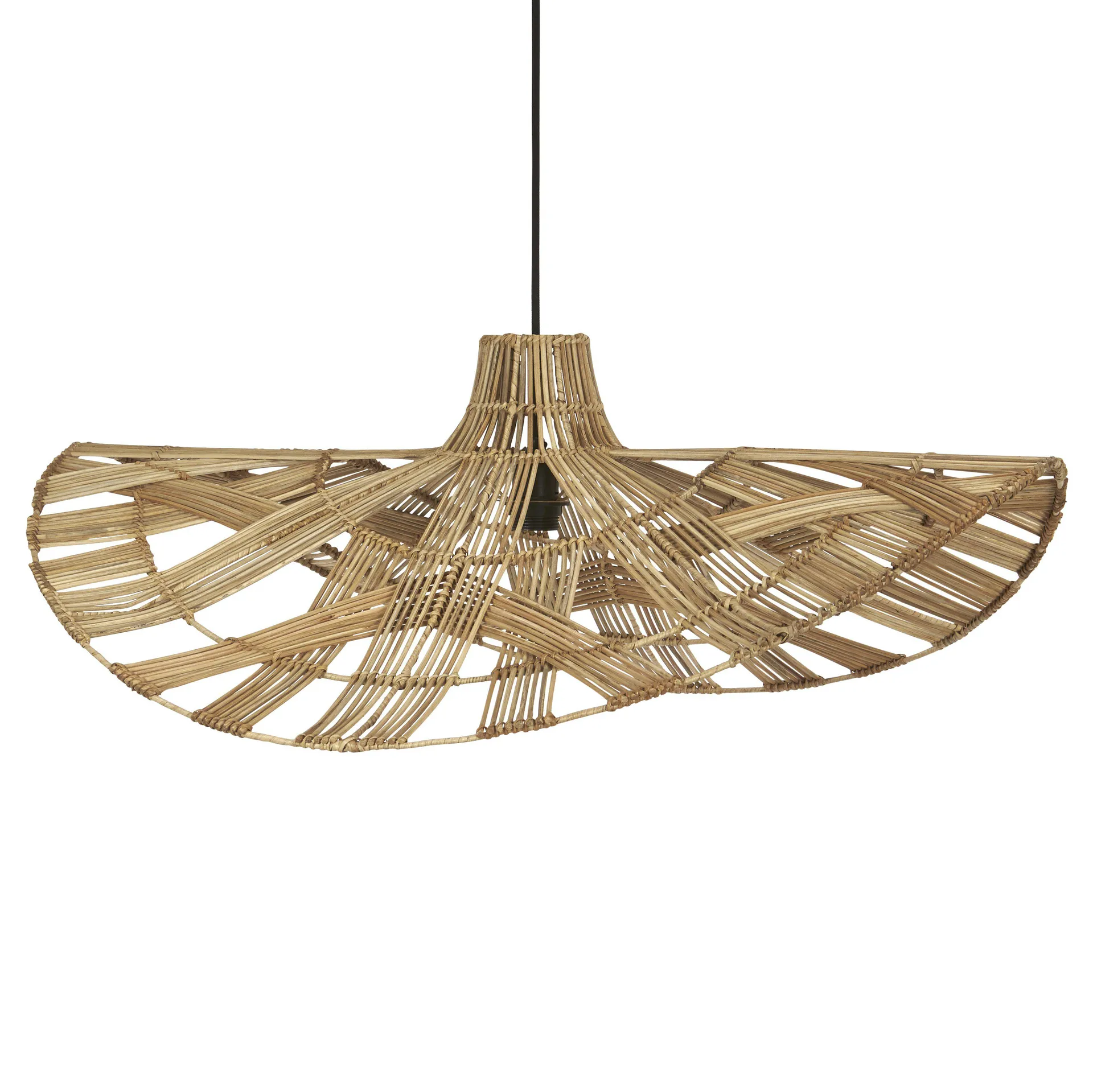 Plafoniera in rattan Wella 81 cm, naturale PR Home