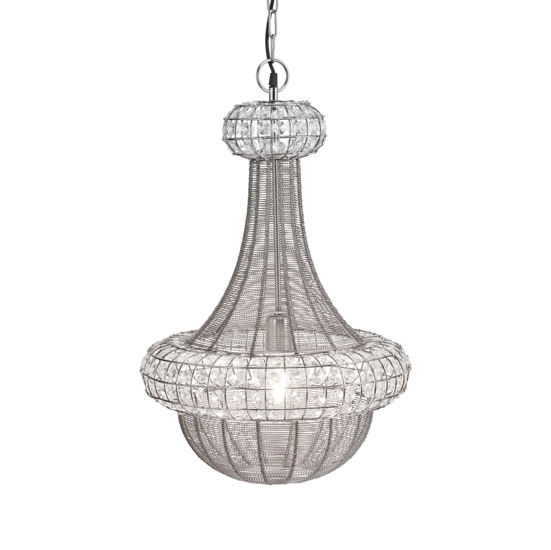 Plafoniera Saba 42 cm, argento PR Home