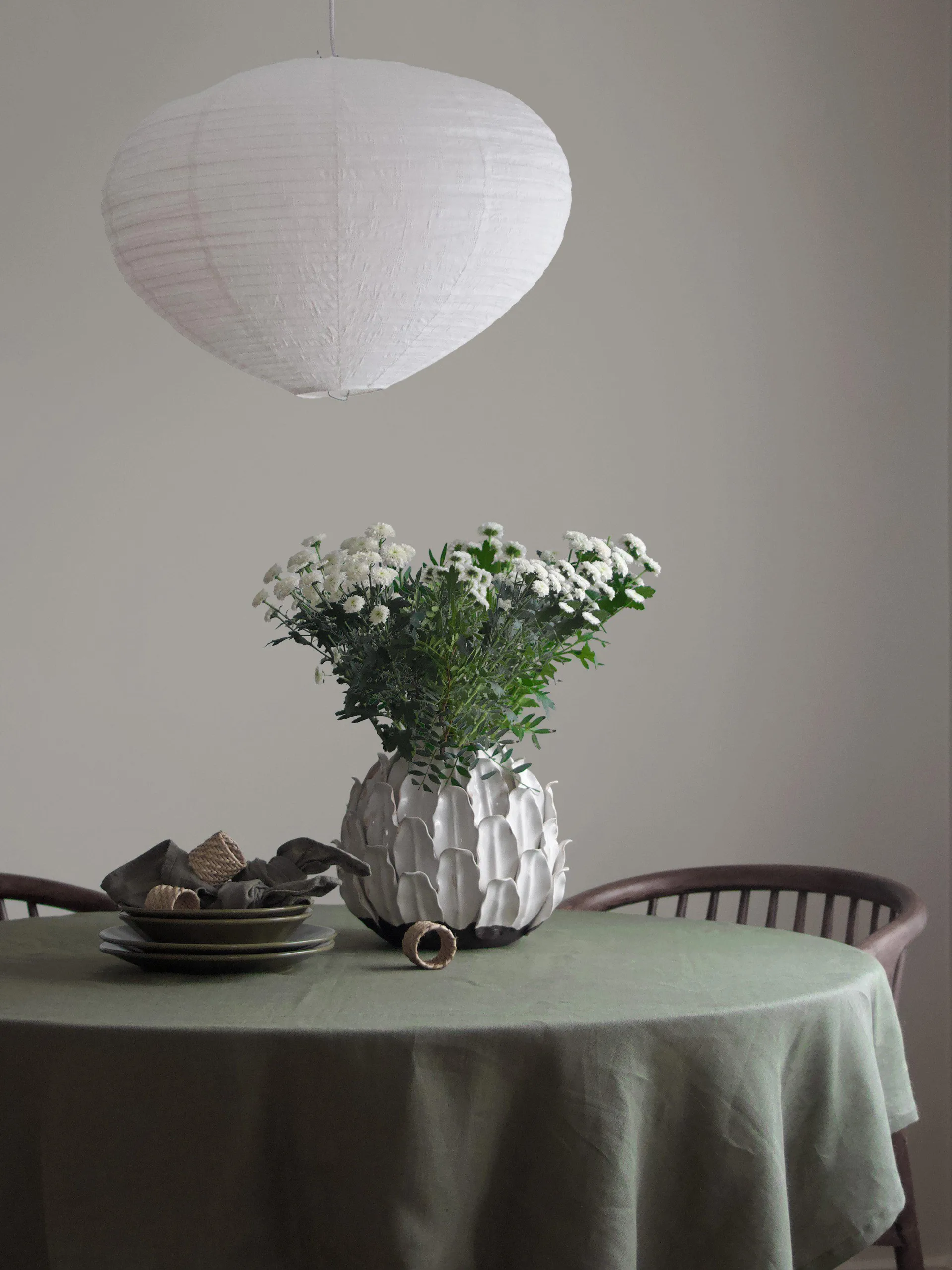 Schermo lampada Verona, Bianco, Ø55x40 cm PR Home