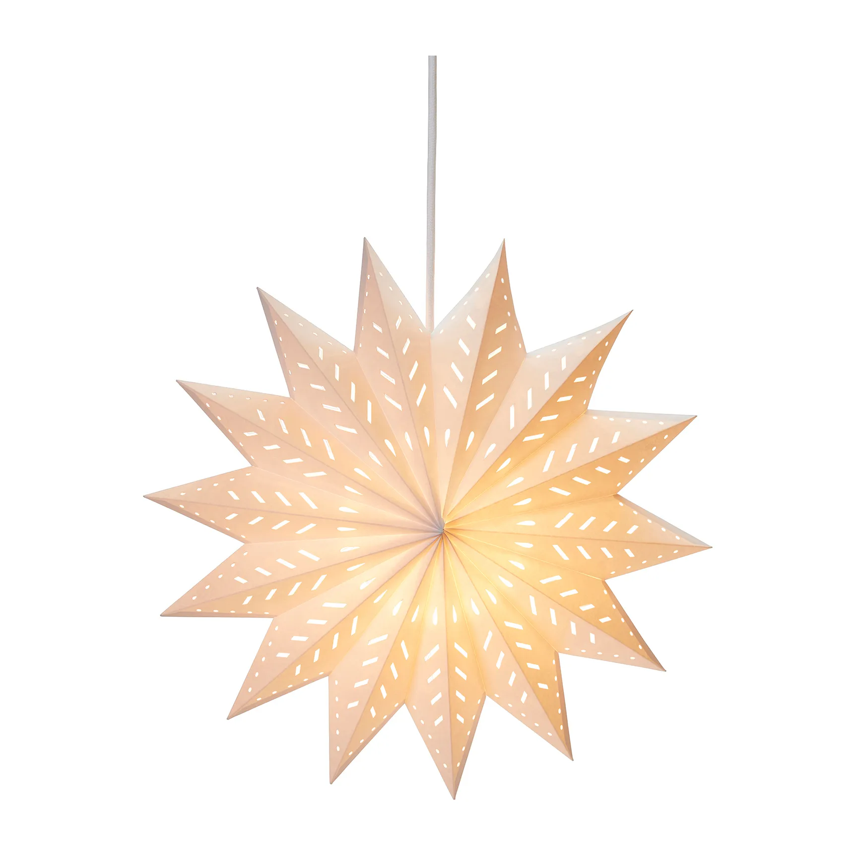 Stella dell'Avvento Alfa, Bianco, 50 cm PR Home